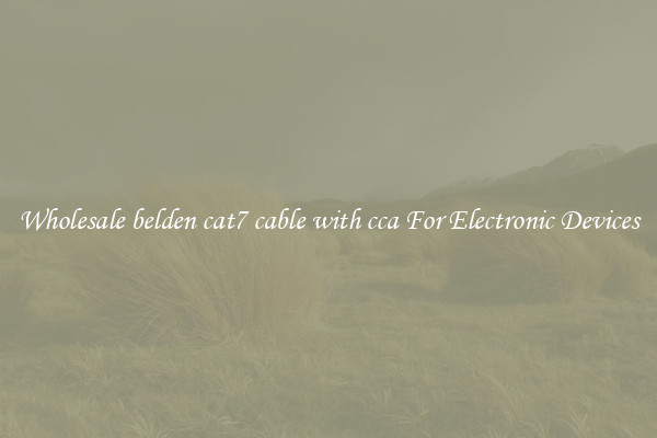 Wholesale belden cat7 cable with cca For Electronic Devices