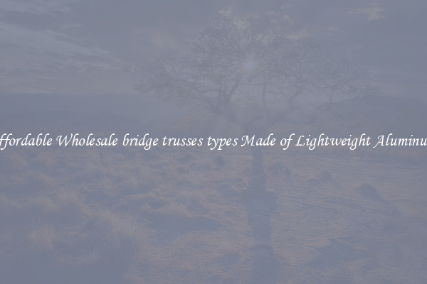 Affordable Wholesale bridge trusses types Made of Lightweight Aluminum 