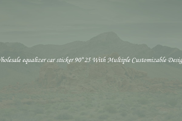 Wholesale equalizer car sticker 90*25 With Multiple Customizable Designs