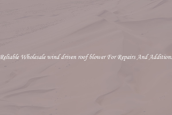 Reliable Wholesale wind driven roof blower For Repairs And Additions