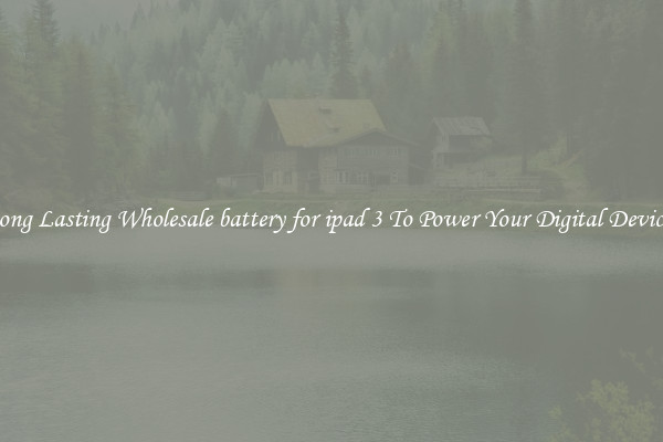 Long Lasting Wholesale battery for ipad 3 To Power Your Digital Devices