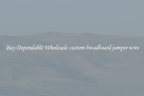 Buy Dependable Wholesale custom breadboard jumper wire