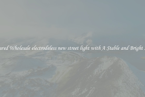 Featured Wholesale electrodeless new street light with A Stable and Bright Light