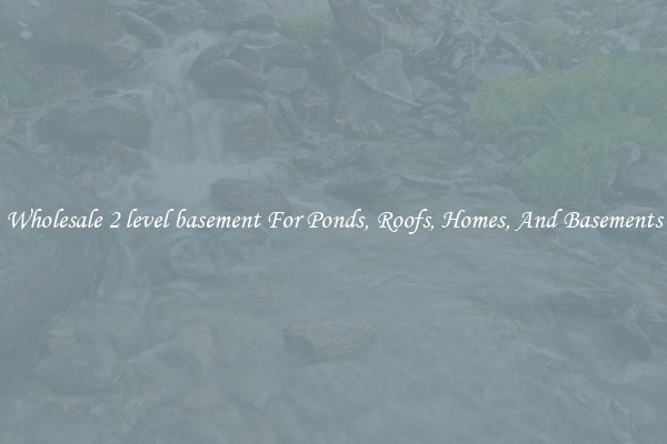 Wholesale 2 level basement For Ponds, Roofs, Homes, And Basements