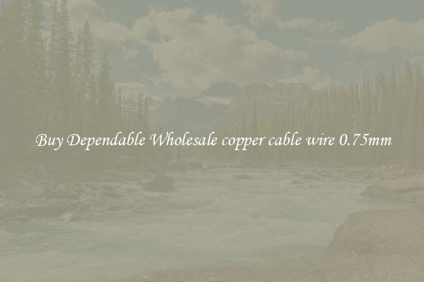 Buy Dependable Wholesale copper cable wire 0.75mm