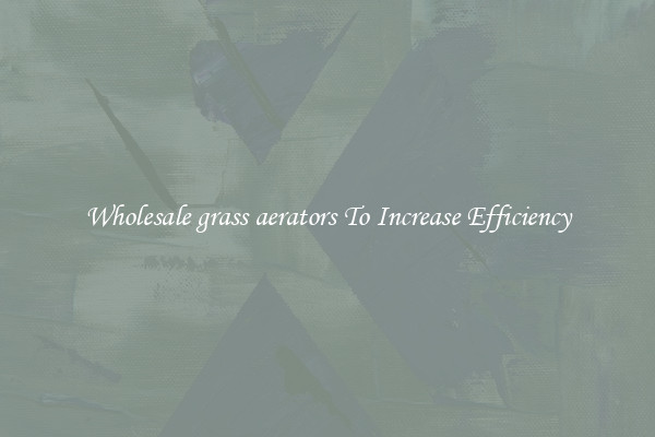 Wholesale grass aerators To Increase Efficiency