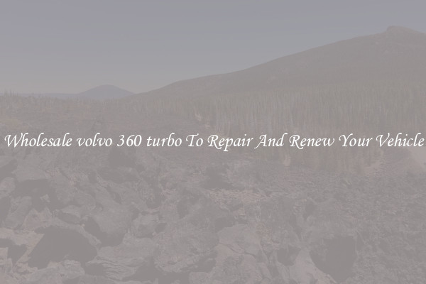 Wholesale volvo 360 turbo To Repair And Renew Your Vehicle